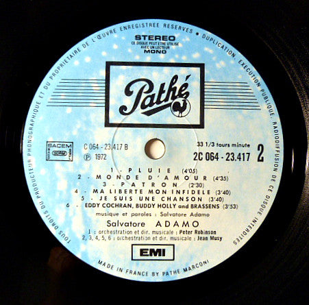 Adamo : Adamo (LP, Gat)