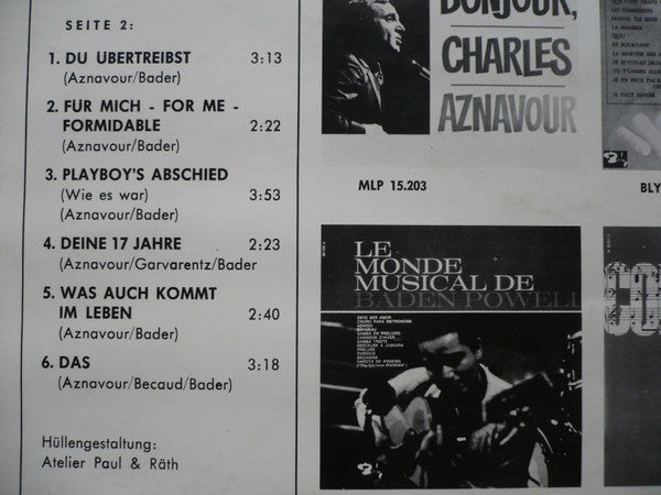 Charles Aznavour : Charles Aznavour In Deutschland (LP, Album)