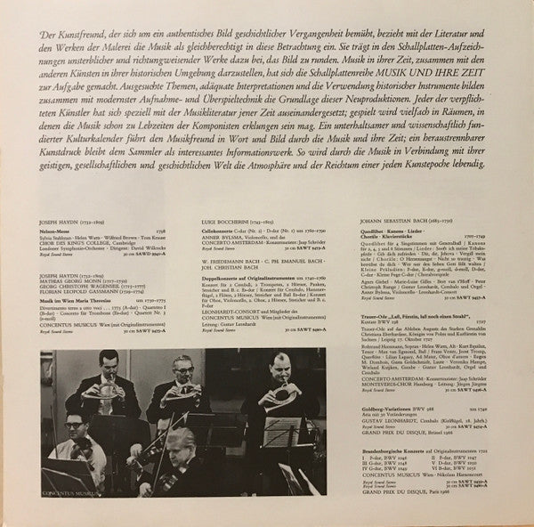Johann Sebastian Bach · Georg Friedrich Händel · Georg Philipp Telemann : Lebendiges Barock »Auf Originalinstrumenten« (LP, Comp)