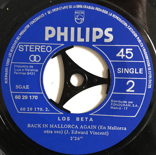 Los Beta : Un Poco De Amor (7")