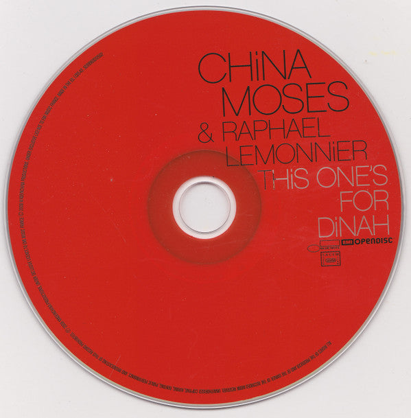 China Moses & Raphaël Lemonnier : This One's For Dinah (CD, Album, Enh)