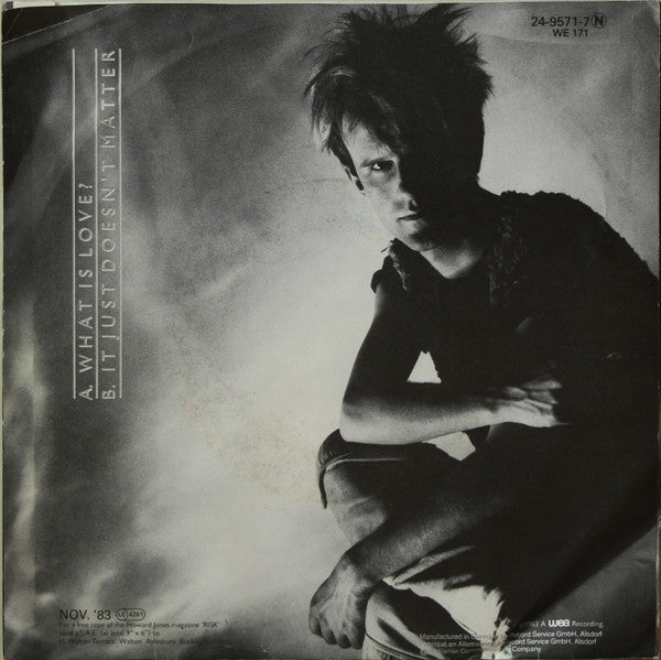 Howard Jones : What Is Love? (7", Single)