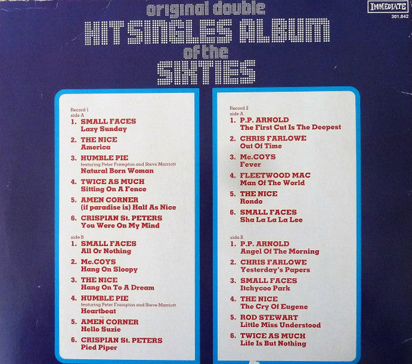 Various : Original Double Hit Singles Album Of The Sixties (2xLP, Comp)