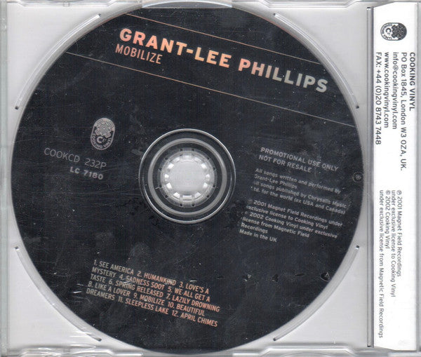 Grant Lee Phillips : Mobilize (CD, Album, Promo)