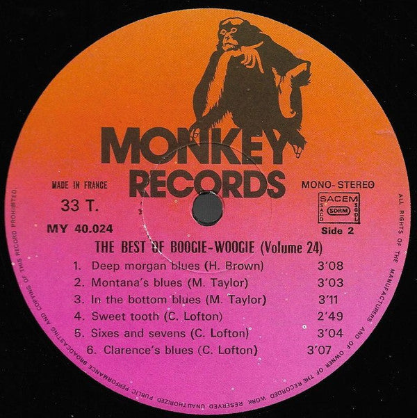 Various : The Best Of Boogie Woogie - Volume 24 (2xLP, Comp, Mono, Gat)