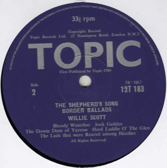 Willie Scott : The Shepherd's Song (Border Ballads) (LP, Album)