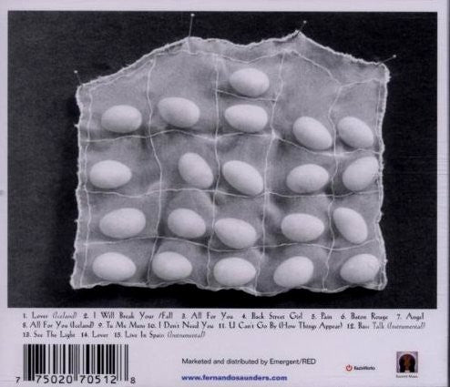 Fernando Saunders : I Will Break Your Fall (CD)