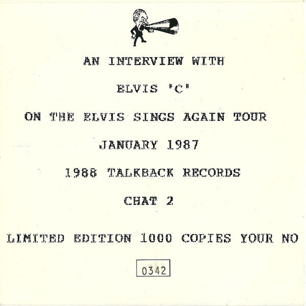 Elvis Costello : An Interview With Elvis 'C' (7", Ltd, Num, Unofficial, Whi)