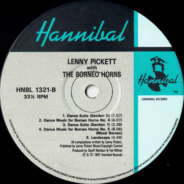 Lenny Pickett With The Borneo Horns : Lenny Pickett With The Borneo Horns (LP, Album)