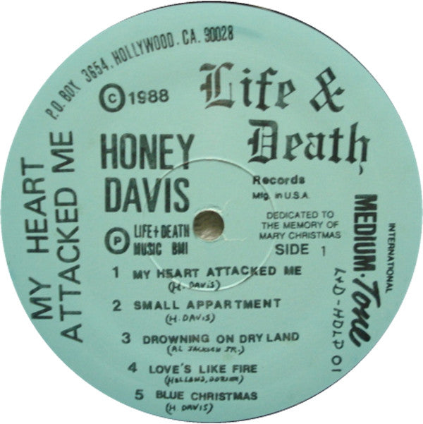 Honey Davis : My Heart Attacked Me (LP, Album)