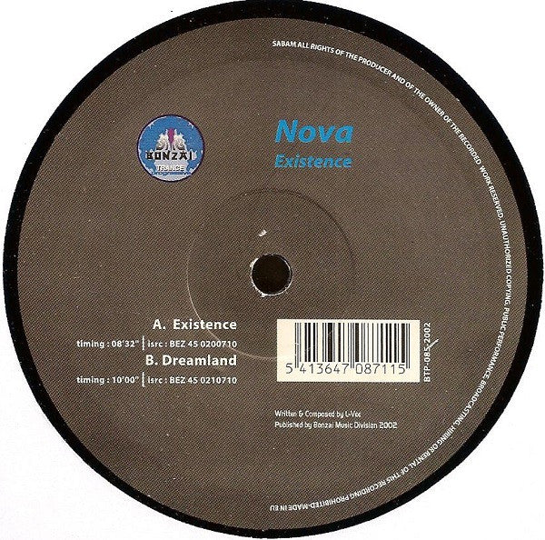 Nova (12) : Existence (12")