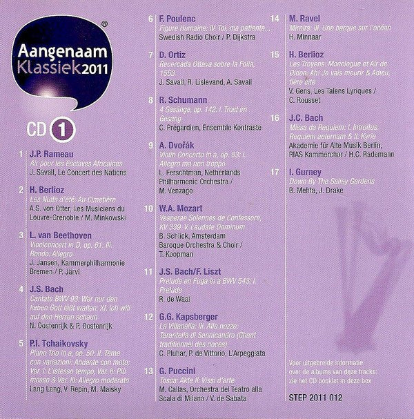 Various  / Lavinia Meijer : Aangenaam... Klassiek 2011 / Lavinia Meijer Speelt Philip Glass (2xCD, Comp + CD, Album + Box)
