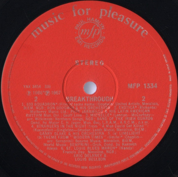 Various : Break-Through (An Introduction To Studio 2 Stereo) (LP, Comp)