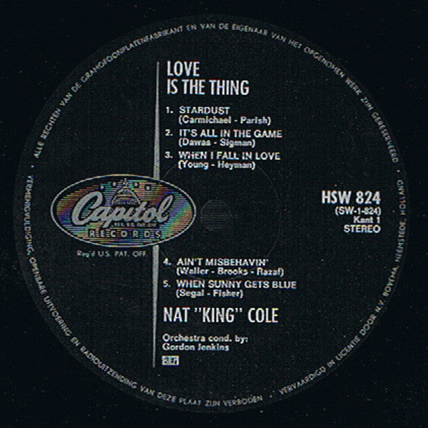 Nat King Cole : Love Is The Thing (LP, Album)