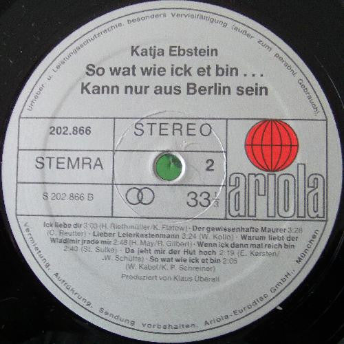 Katja Ebstein : So Wat Wie Ick Et Bin... (LP, Album)