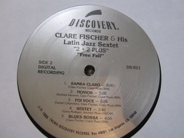 Clare Fischer & His Latin Jazz Sextet, "2+2 PLUS"* : Free Fall (LP, Album)