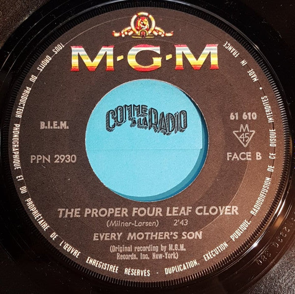 Every Mothers' Son : Put Your Mind At Ease (7")