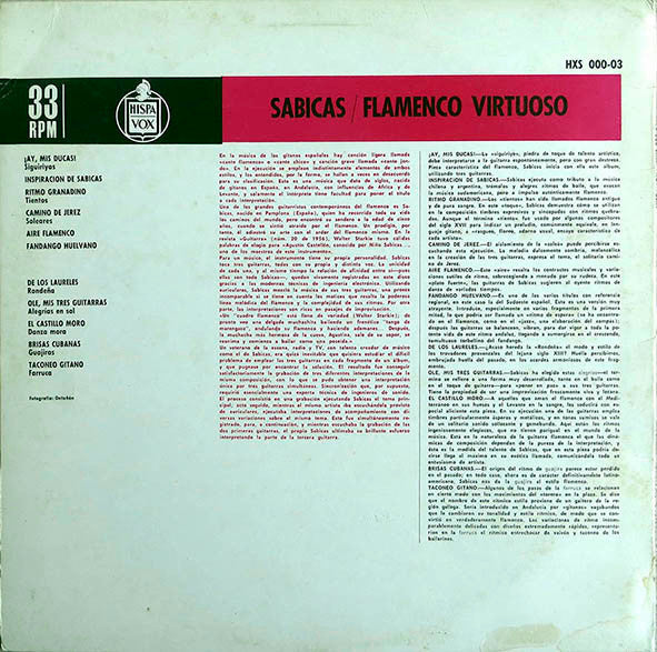 Sabicas : Flamenco Virtuoso (LP, Album)
