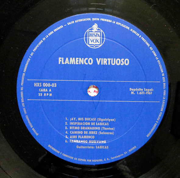 Sabicas : Flamenco Virtuoso (LP, Album)