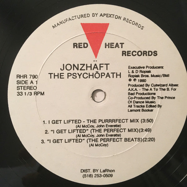 Jonzhäft The Psychõpath* : I Get Lifted (12")