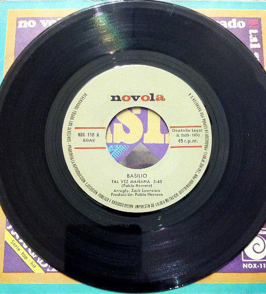 Basilio (2) : No Volveré A Estar Enamorado / Tal Vez Mañana (7", Single)