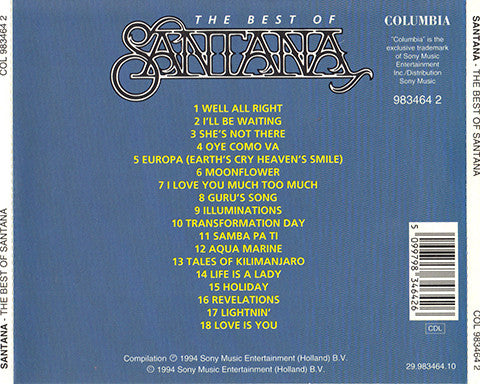 Santana : The Best Of Santana (CD, Comp)