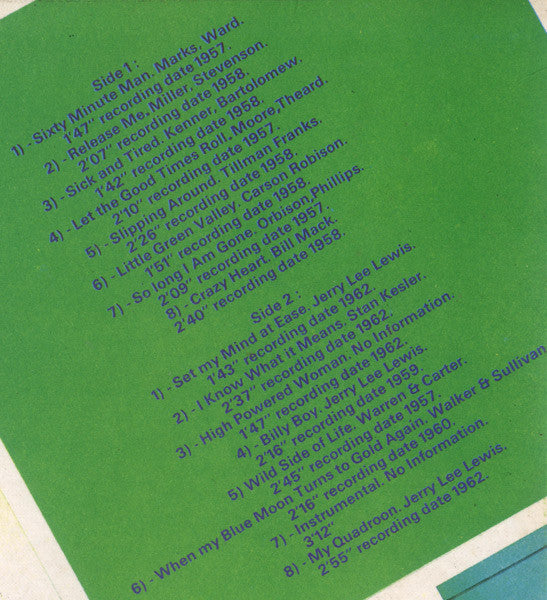 Jerry Lee Lewis : Rare Jerry Lee Lewis Volume 1 (LP, Comp, Mono)