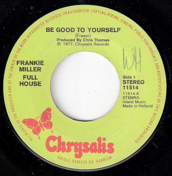 Frankie Miller : Be Good To Yourself (7", Single)
