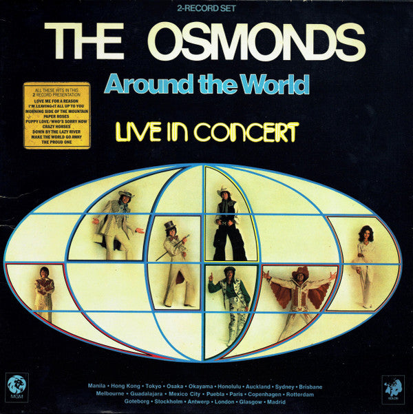 The Osmonds : Around The World (Live In Concert) (2xLP, Album)