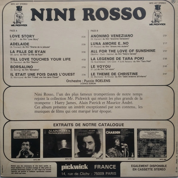 Nini Rosso : Musiques De Films (LP)