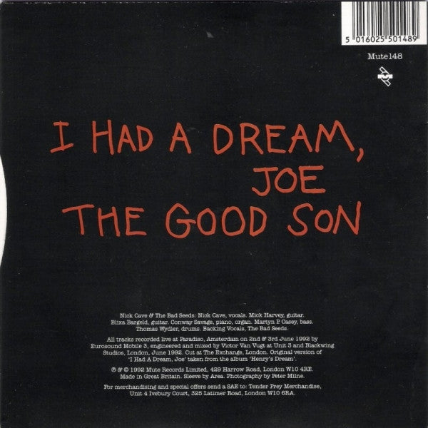 Nick Cave And The Bad Seeds* : I Had A Dream, Joe (Live Version) (7", Ltd, Num)