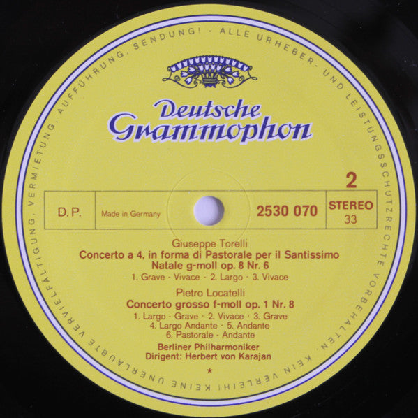 Herbert Von Karajan / Berliner Philharmoniker : Weihnachtskonzerte (LP)