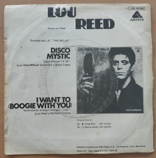 Lou Reed : Disco Mystic (7", Single)