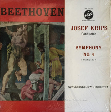 Ludwig van Beethoven, Josef Krips, Concertgebouworkest : Symphony No. 4 In B-Flat Major, Op 60 (LP)