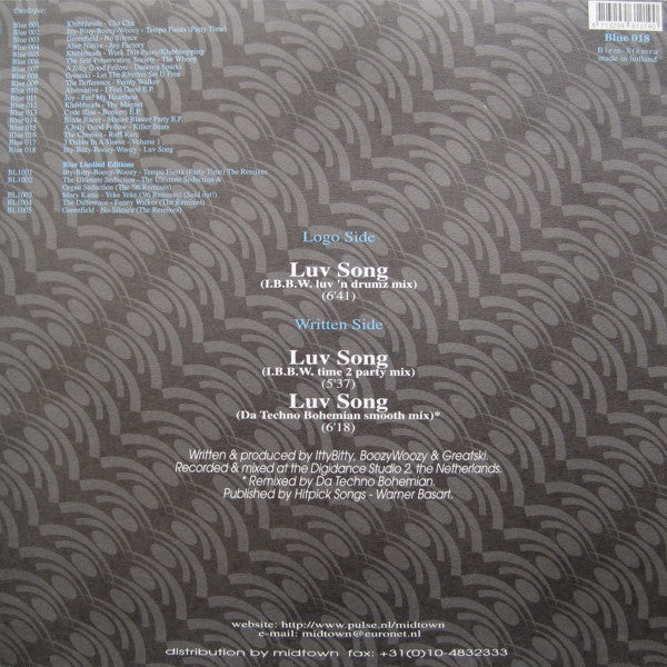 Itty-Bitty-Boozy-Woozy* : Luv Song (12")