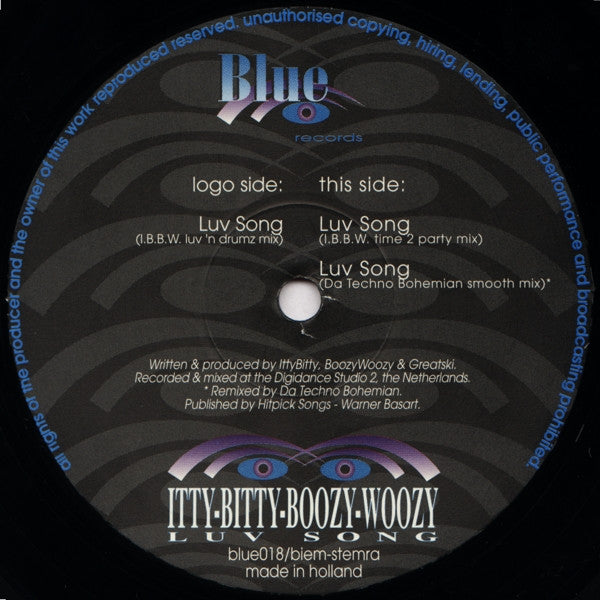 Itty-Bitty-Boozy-Woozy* : Luv Song (12")