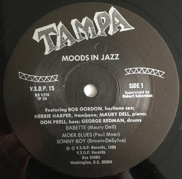 Bob Gordon (2) • Herb Harper • Don Prell • Maury Dell • George Redman (2) : Moods In Jazz (LP, Album, Mono, RE)