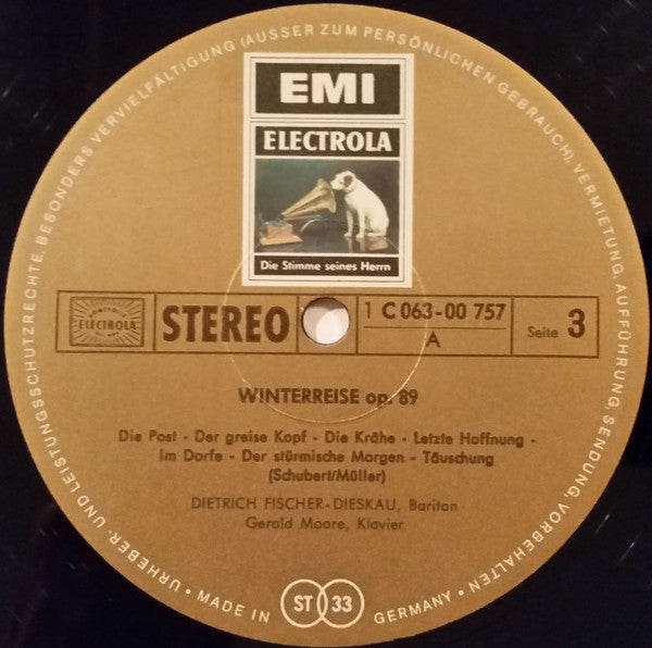 Franz Schubert, Dietrich Fischer-Dieskau, Gerald Moore : Winterreise (2xLP, RE, RP + Box)