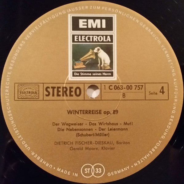 Franz Schubert, Dietrich Fischer-Dieskau, Gerald Moore : Winterreise (2xLP, RE, RP + Box)