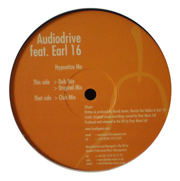 Audio Drive : Hypnotize Me (12")