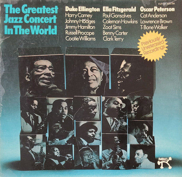 Various : The Greatest Jazz Concert In The World (4xLP, Album)