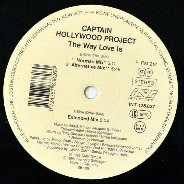 Captain Hollywood Project : The Way Love Is (12")
