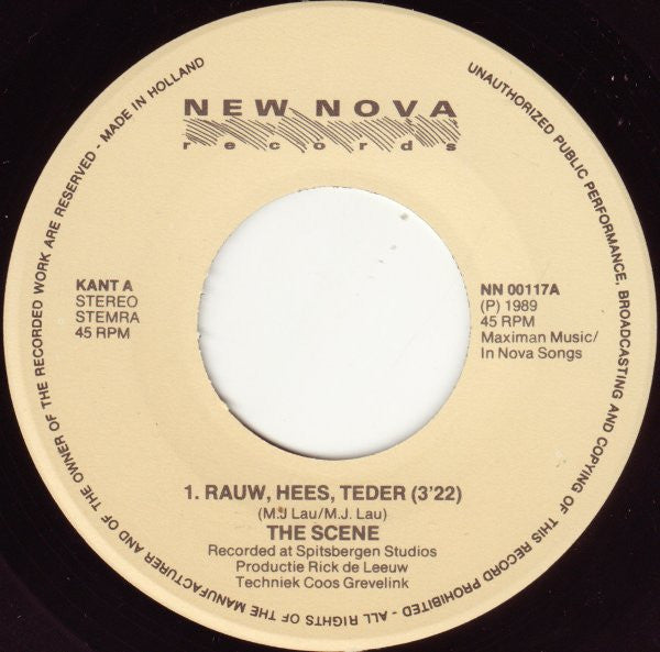 The Scene (2) : Rauw Hees Teder (7", Single)