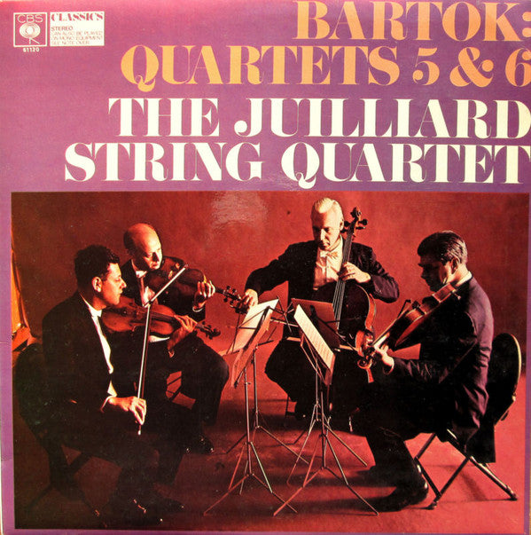 Bartok*, The Juilliard String Quartet* : String Quartets Nos. 5 & 6 (LP, Album, RE)