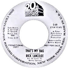 Rick Lancelot : That's My Bag (7", Single, Promo)
