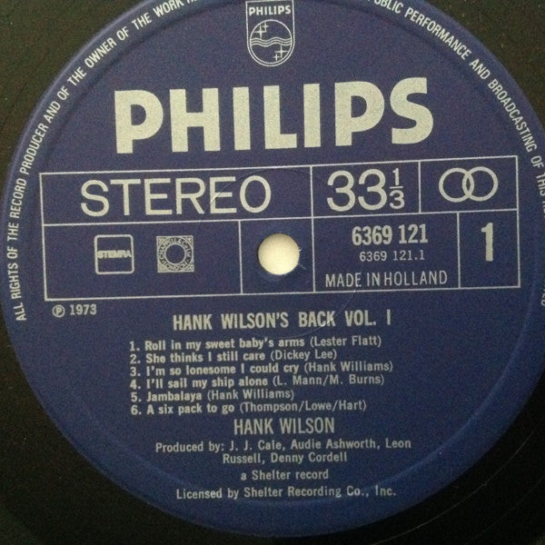 Leon Russell : Hank Wilson's Back Vol. I (LP, Album)