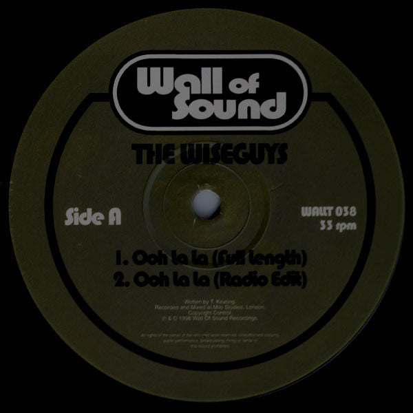 The Wiseguys : Ooh La La (12", Single, Promo)