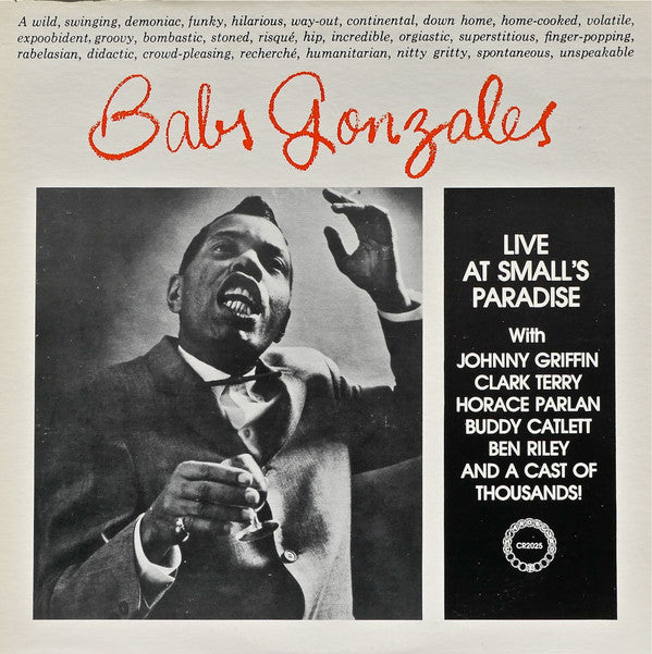 Babs Gonzales : Live At Small's Paradise (LP)