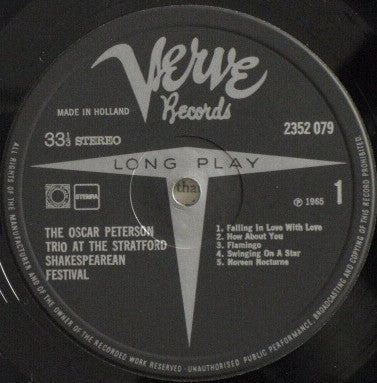The Oscar Peterson Trio : At The Stratford Shakespearean Festival (LP, Album, RE)