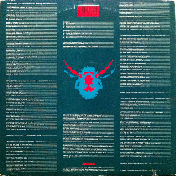 The Alan Parsons Project : Stereotomy (LP, Album, RP)